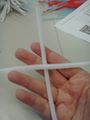 Start with two pipe cleaners, crossed in the middle.