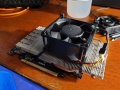 A Sun Ace 80 fan has been strapped to the GPU